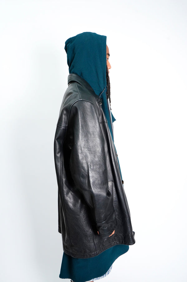 "MARC NEW YORK" -Leather Car Coat-