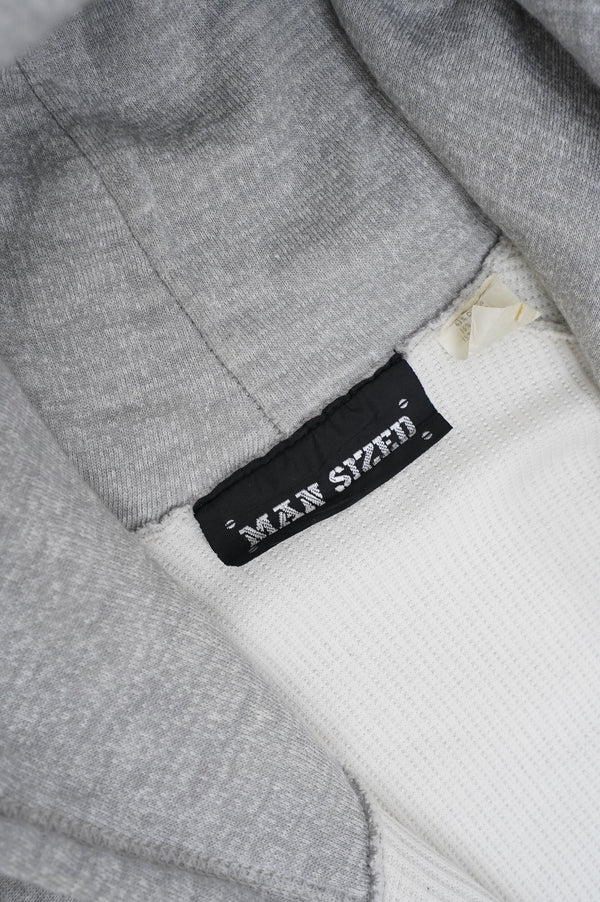 90's "MAN SIZED" -Thermal Liner ZIp Sweat Parka-