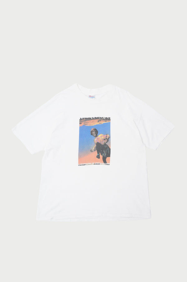 90's "Hanes" -African Woman Printed S/S Tee-
