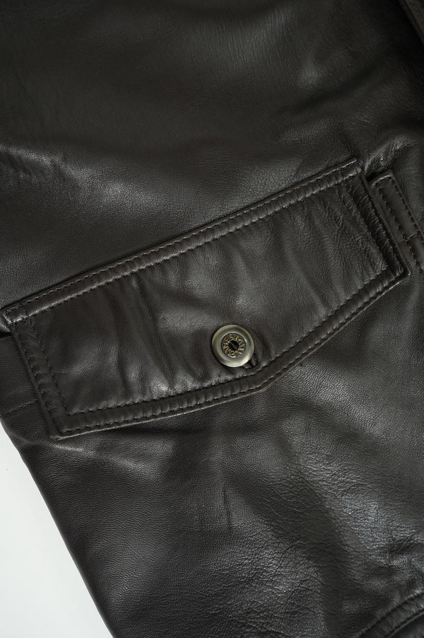 80`s "MARITHE FRANCOIS GIRBAUD" -Leather Blouson-