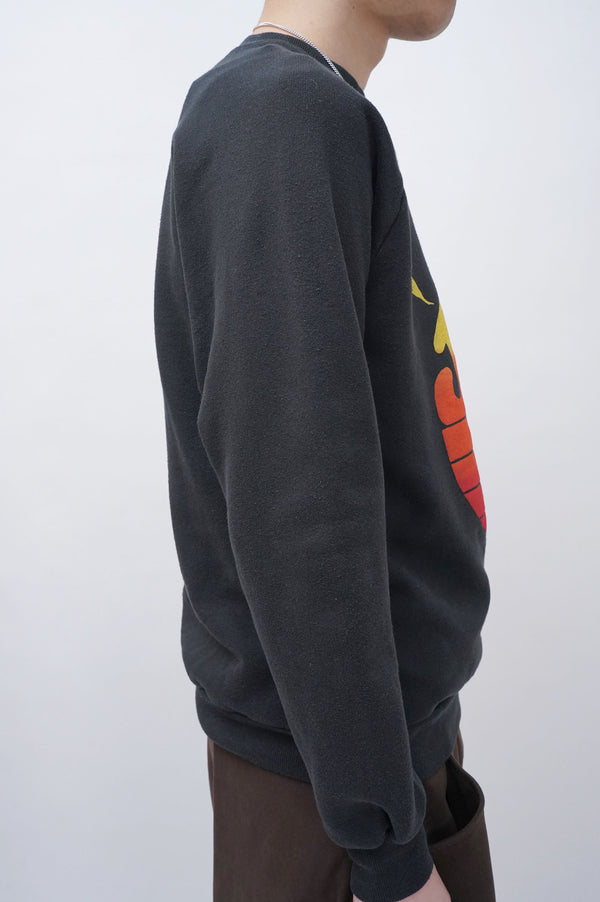 90's "JERZEES" -"JESUS LIGHT OF LIFE" Printed C/N Sweat Shirt-