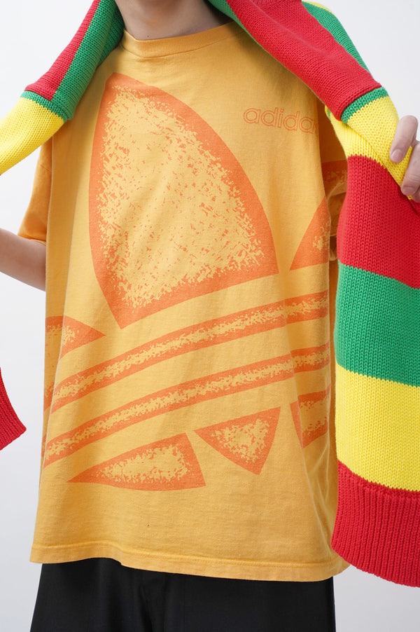 90's "adidas" -Big Logo Printed S/S Tee-
