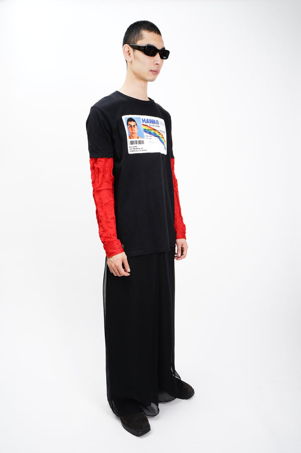 "SUPERBAD" -"HAWAII DRIVER LICENSE" Print S/S Tee-