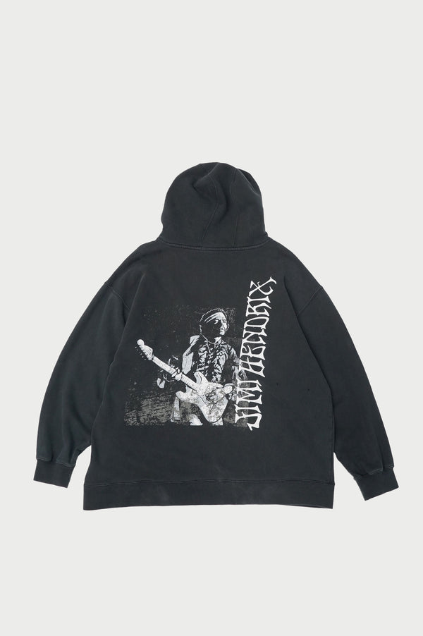 "UNKNOWN" -"JIMI HENDRIX" Printed Sweat Hoodie-