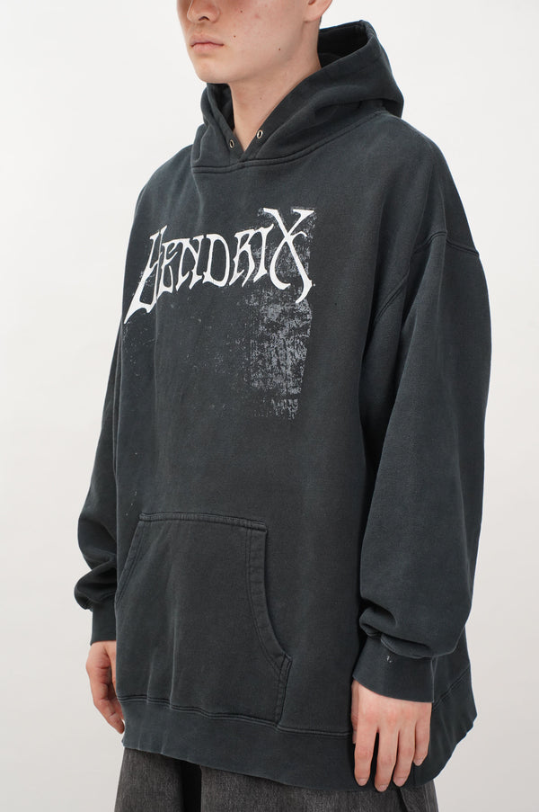 "UNKNOWN" -"JIMI HENDRIX" Printed Sweat Hoodie-