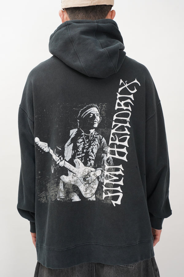 "UNKNOWN" -"JIMI HENDRIX" Printed Sweat Hoodie-
