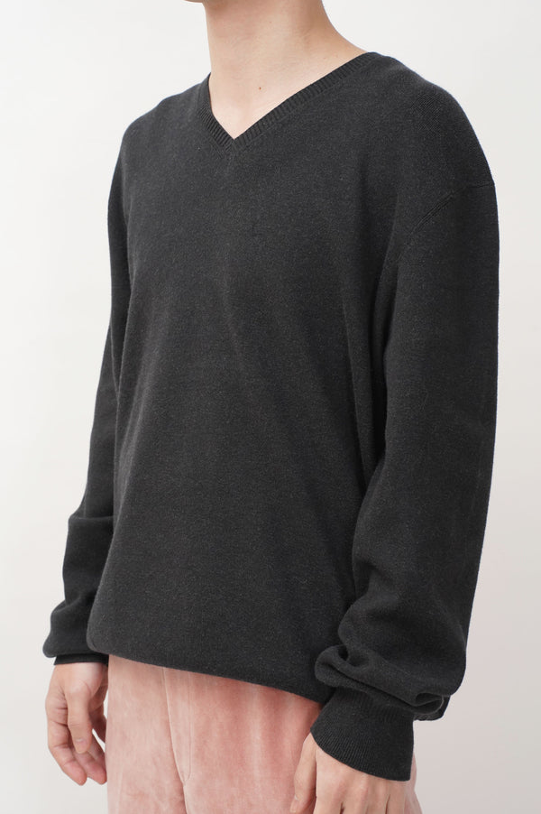 "Calvin Klein" -V/N COTTON Knit Sweater-