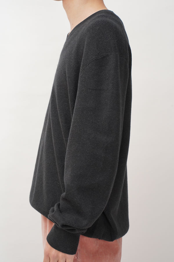 "Calvin Klein" -V/N COTTON Knit Sweater-