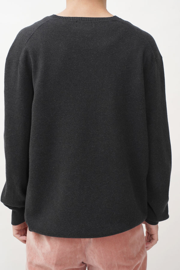 "Calvin Klein" -V/N COTTON Knit Sweater-