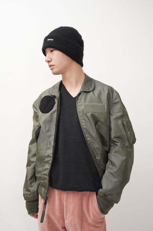 "Calvin Klein" -V/N COTTON Knit Sweater-