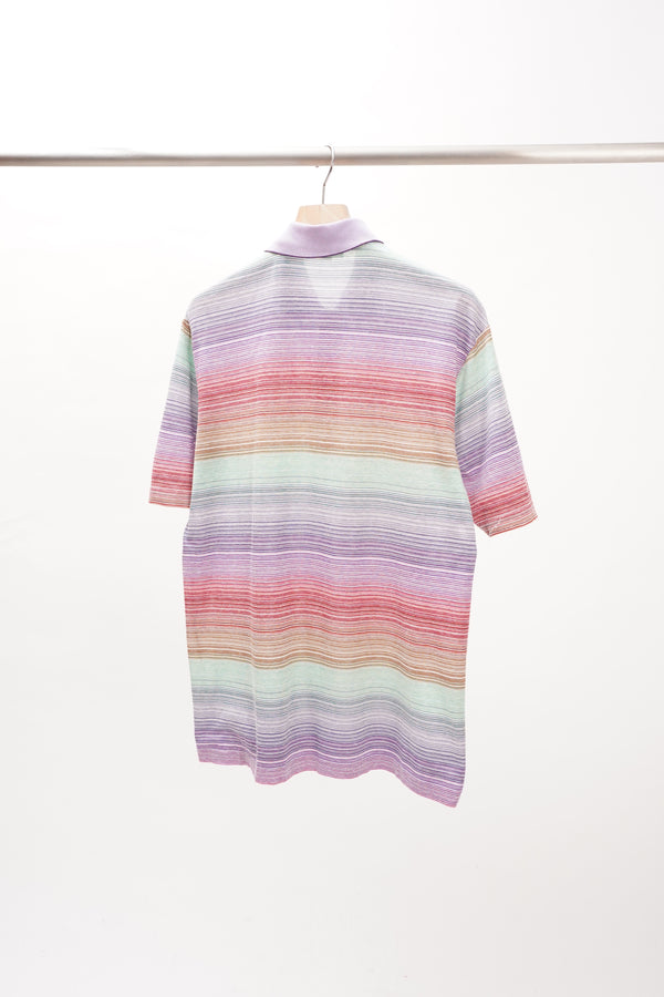 "St. Croix" -Cotton/Linen Knit Polo Shirt-