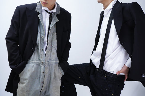 Black -Wing collar shirt-