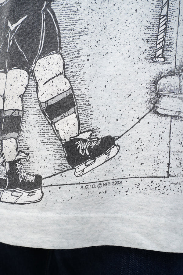 90's "FRUIT OF THE LOOM" -"Kings×Blue Jays" Vitruvian Man Printed S/S Tee--