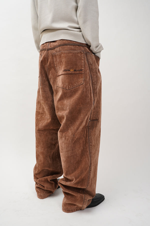 2000's "JOHNNY BLAZE" -Coating Color Denim Pants-