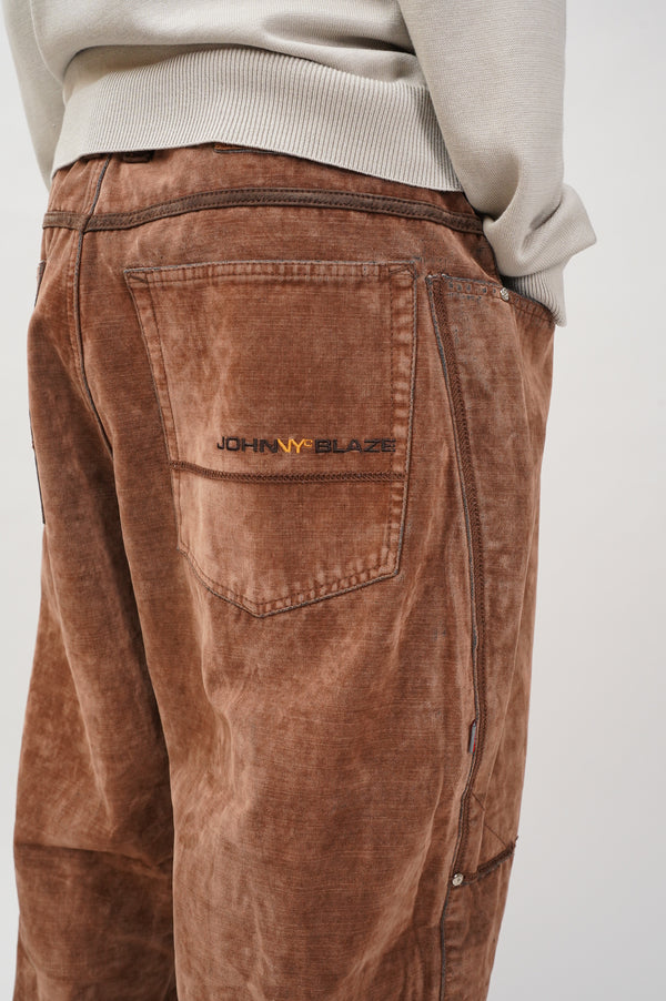 2000's "JOHNNY BLAZE" -Coating Color Denim Pants-