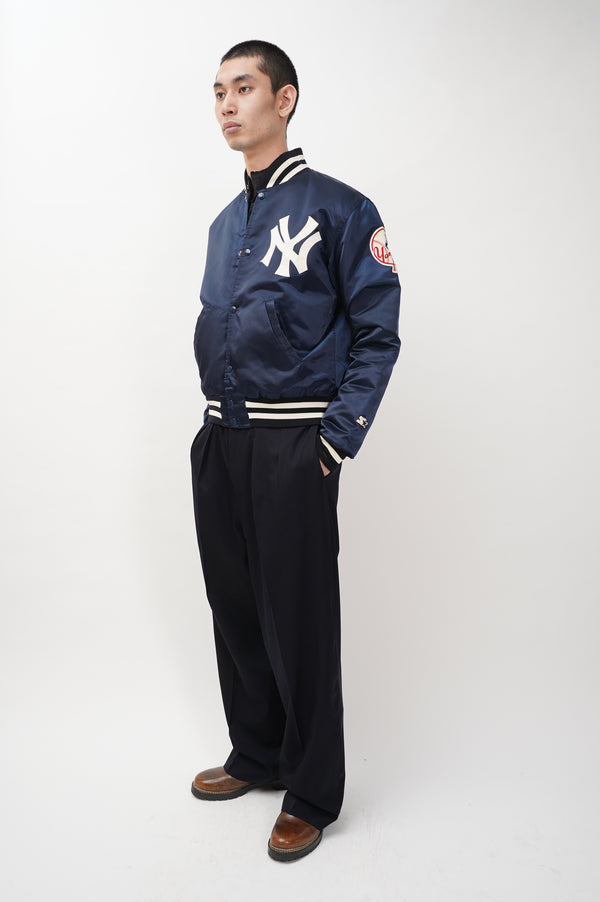 80's "STARTER" -"NEW YORK YANKEES" Padded Studium Jacket-