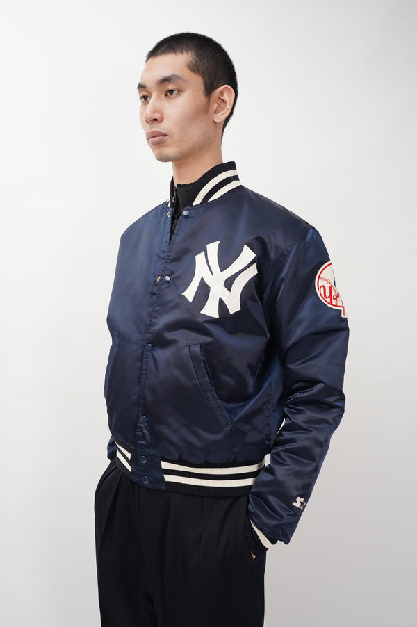 80's "STARTER" -"NEW YORK YANKEES" Padded Studium Jacket-