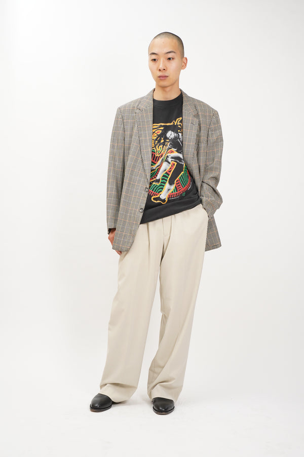 80's "BURBERRYS'" -Check Pattern Wool Tailored Jacket-