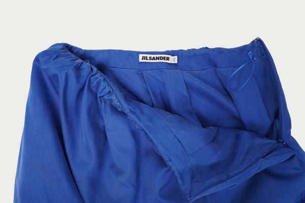 "JIL SANDER" -Padded Silk Skirt-