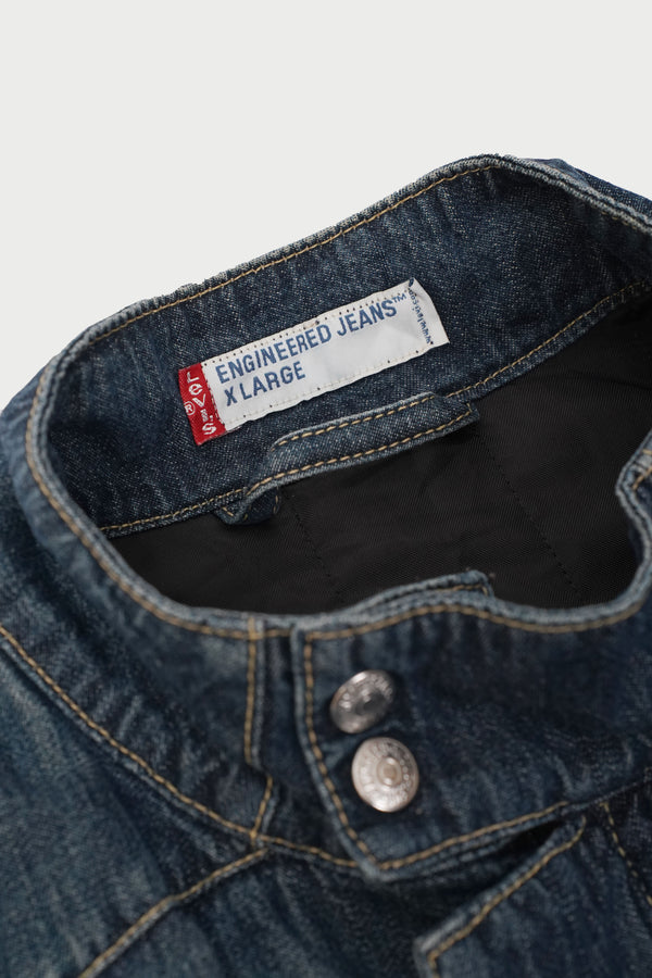 "Levi's ENGINEERED JEANS" -Design Denim Zip Vest-