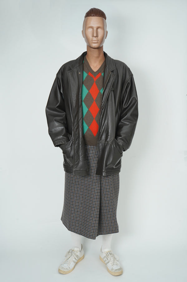 80`s "MARITHE FRANCOIS GIRBAUD" -Leather Blouson-