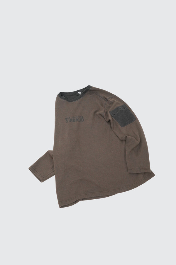 "Marithé François Girbaud" -Logo Printed C/N Knit Sweater-
