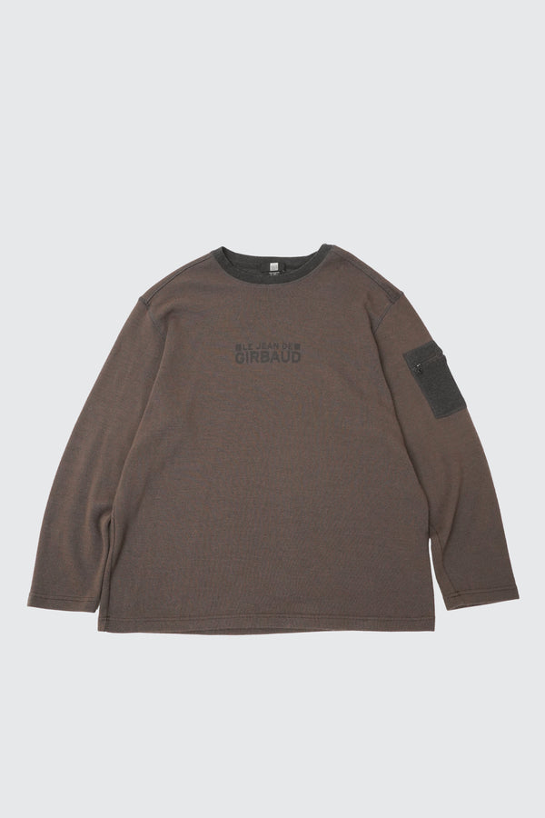 "Marithé François Girbaud" -Logo Printed C/N Knit Sweater-