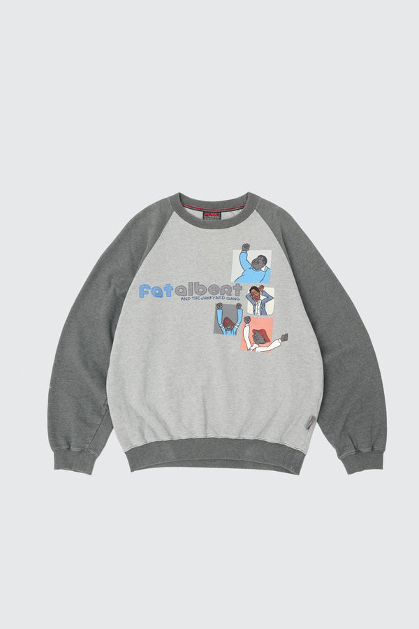 2000's "FUBU" -"Fat albert" Print/Embroidery C/N Sweat-