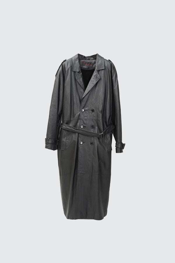 "PHASE TWO" -Double Leather Chester Coat-