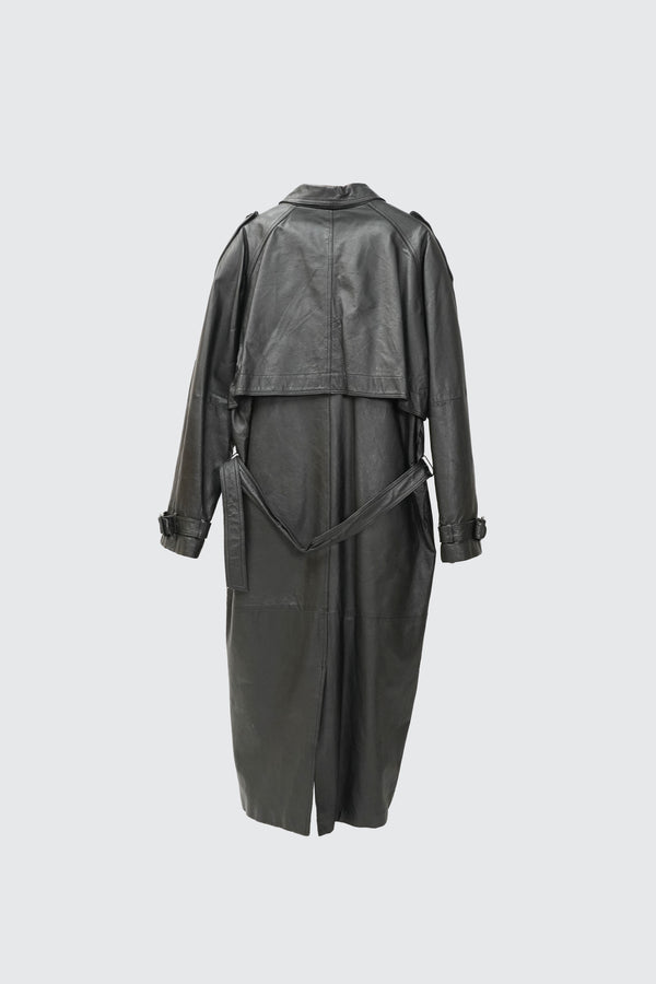 "PHASE TWO" -Double Leather Chester Coat-