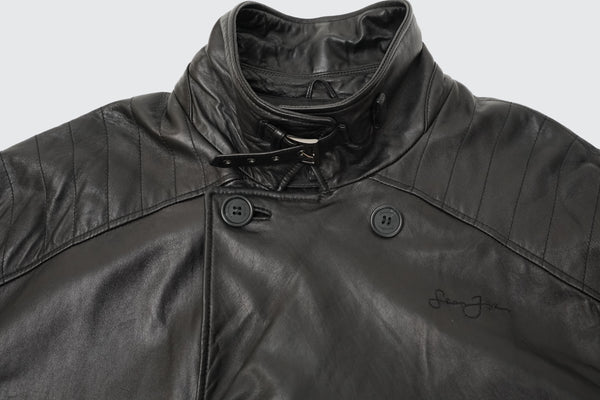 "Sean John" -Double Leather Chester Coat-