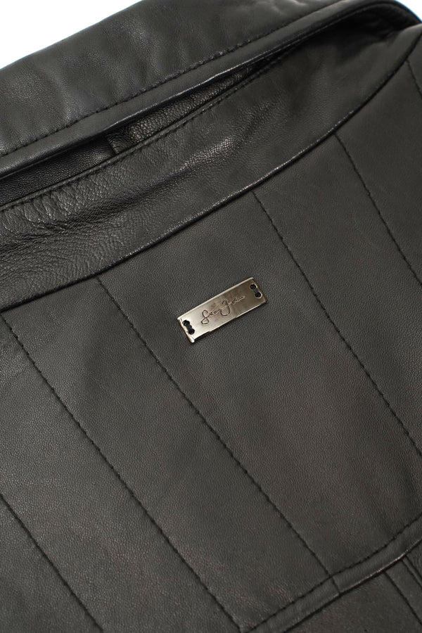 "Sean John" -Double Leather Chester Coat-
