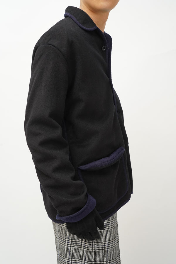 LOBSTER TAIL JACKET (BLACK WOOL BAIZE)