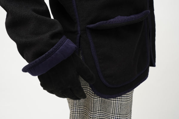 LOBSTER TAIL JACKET (BLACK WOOL BAIZE)
