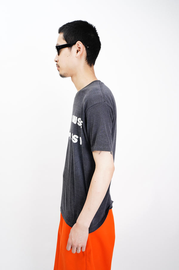 80's "PLYMOUTH MILLS" -Flocky Print S/S Tee-