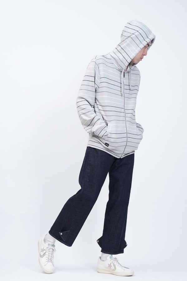 "OAKLEY" -Border Pattern Sweat Zip Parka-