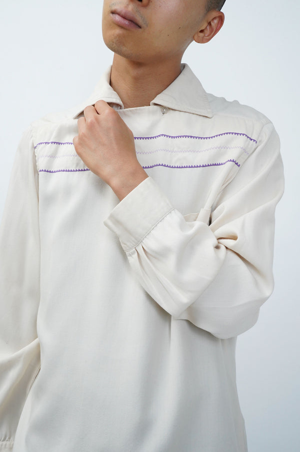 50's "McGREGOR" -Rayon Peter Pan Shirt-