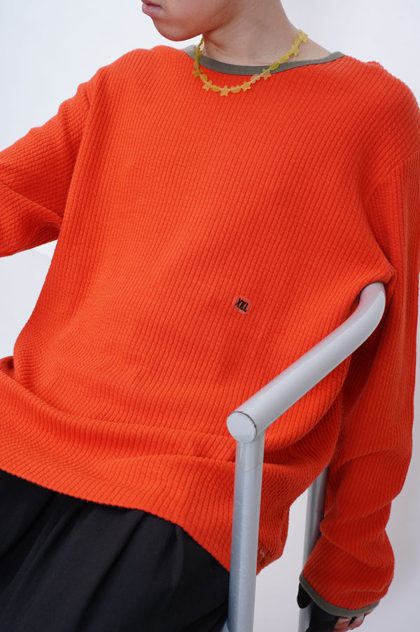 90's "POLO SPORT RALPH LAUREN" -Rib Knit L/S Tee(DEADSTOCK)-