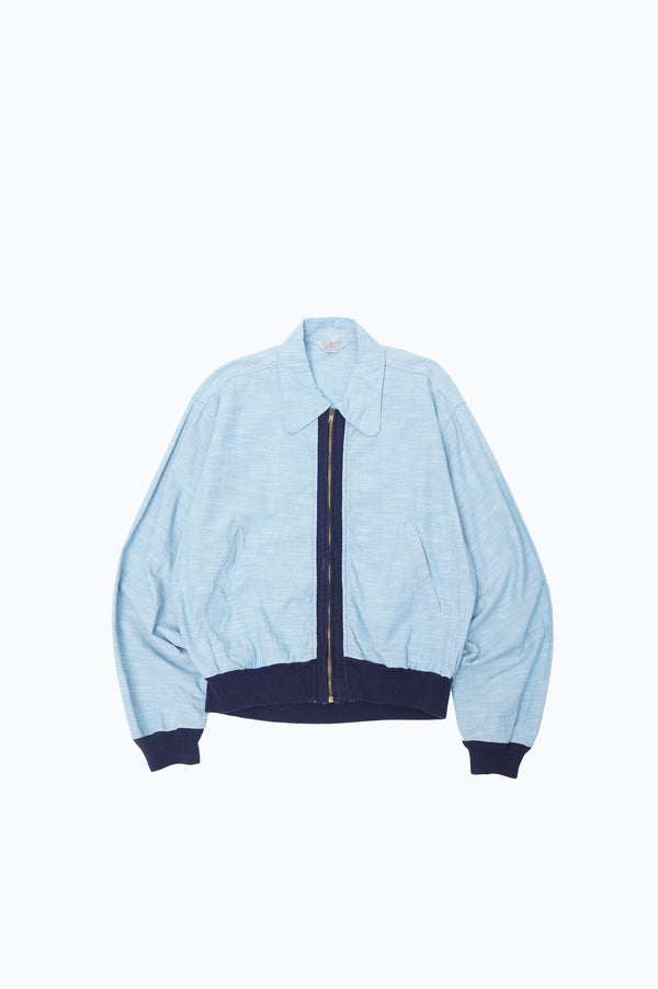 60's "WIND WARD" -"KASURI" Cotton Zip-up Blouson-