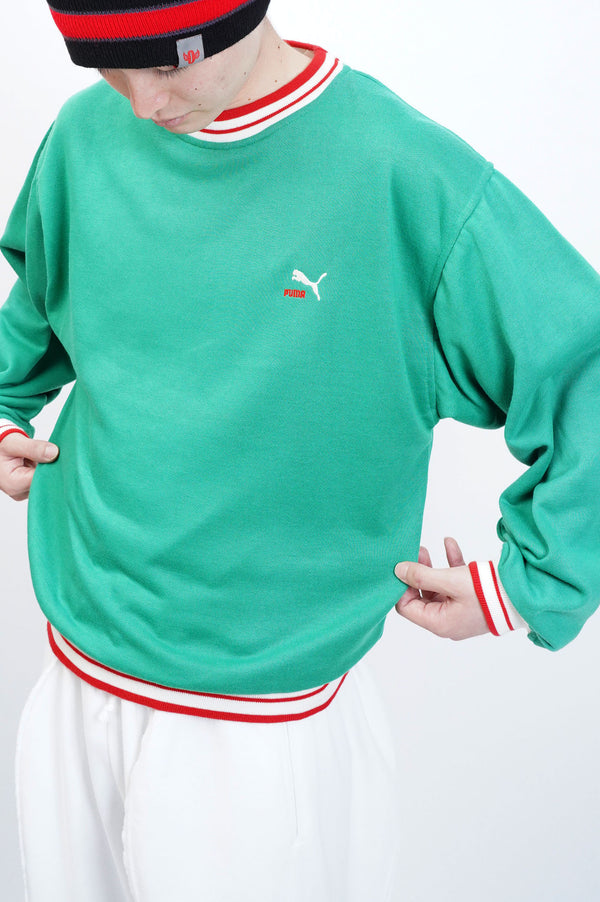 90's "PUMA" -Logo Embroidery Sweat-