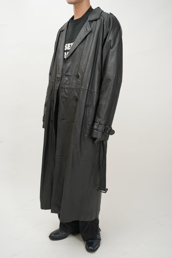 "PHASE TWO" -Double Leather Chester Coat-