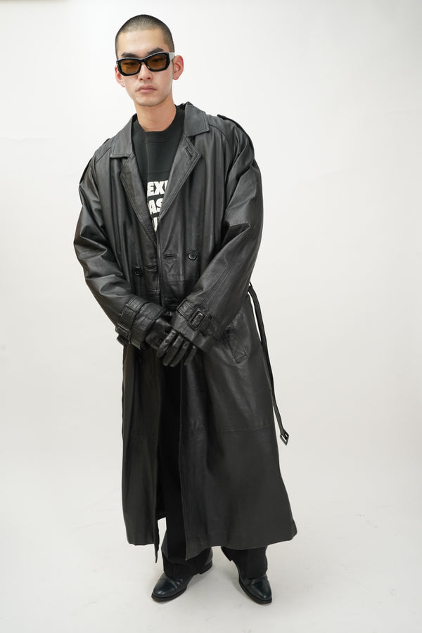 "PHASE TWO" -Double Leather Chester Coat-