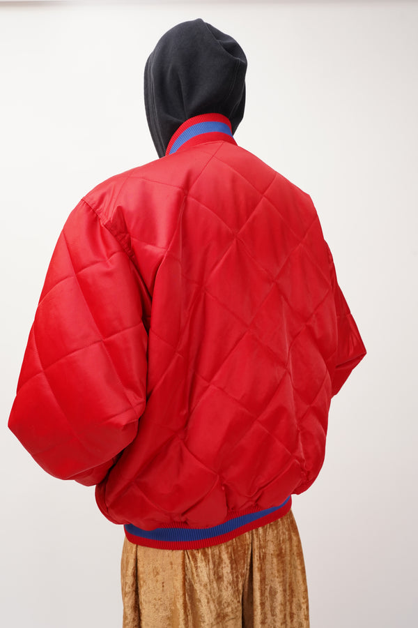 "Hardwood Classics (Majestic)" -76ers Nylon Padding Stadium Jacket-