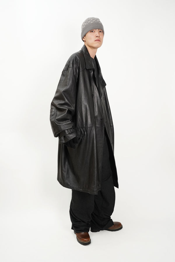 "Sean John" -Double Leather Chester Coat-