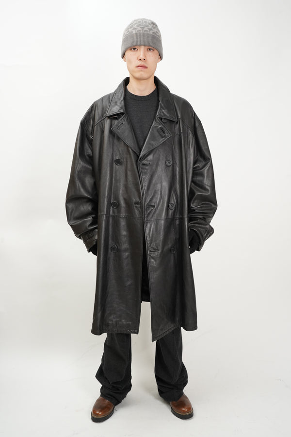 "Sean John" -Double Leather Chester Coat-
