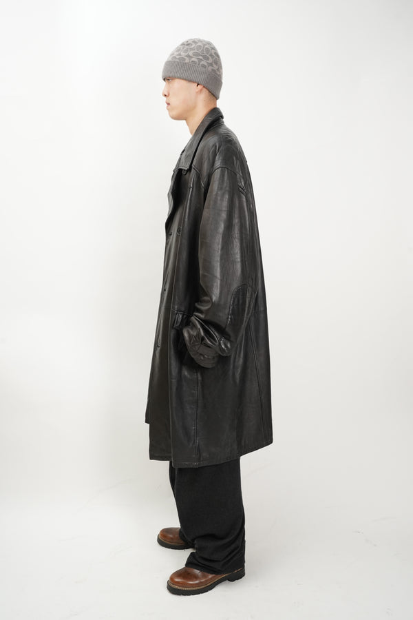 "Sean John" -Double Leather Chester Coat-
