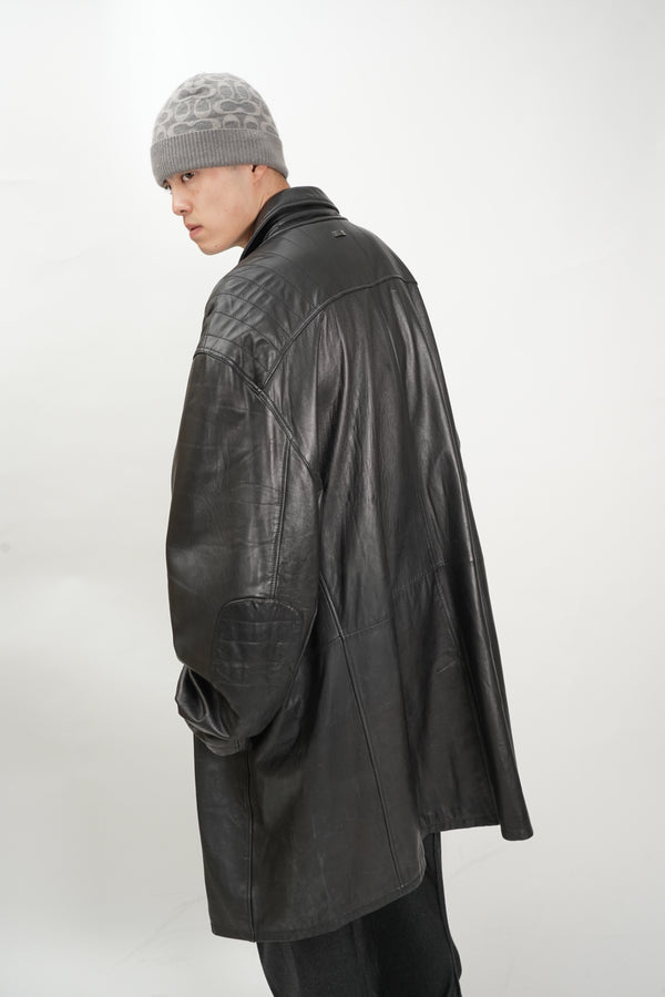 "Sean John" -Double Leather Chester Coat-