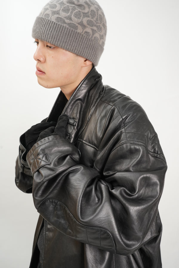 "Sean John" -Double Leather Chester Coat-