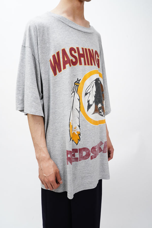 80's "WASHINGTON REDSKINS" -Logo Print S/S Tee-
