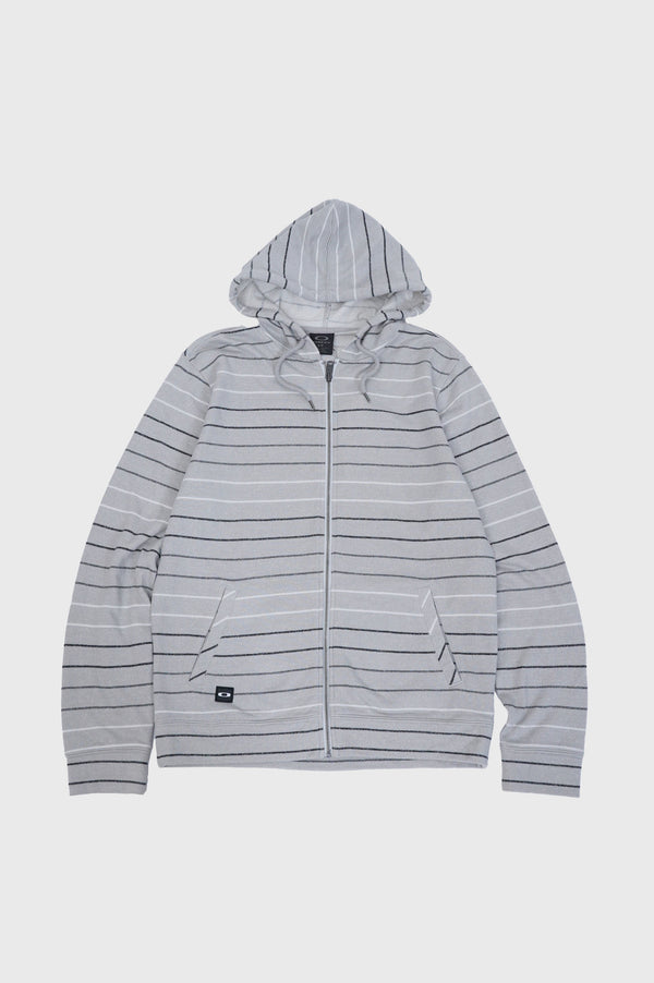 "OAKLEY" -Border Pattern Sweat Zip Parka-